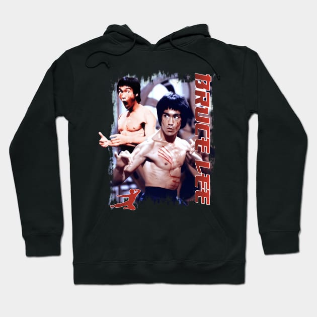 Movie Bruce Jeet Kune Do Be Water Lee Vintage Hoodie by Garmentcrooks